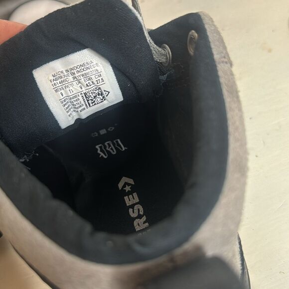 Converse Men's Chuck Taylor Street Mid Varsity Jacket Leather Sneakers 9, 11 - Picture 9 of 11